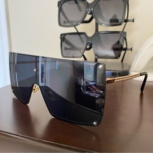 Oversized Black Sunglasses